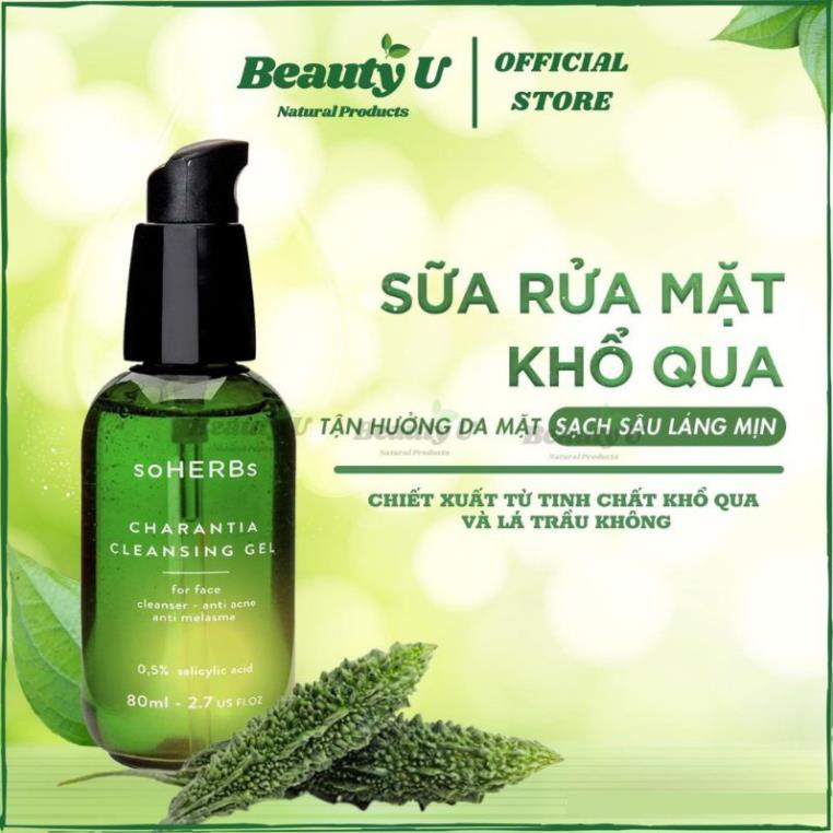 Sữa Rửa Mặt Dạng Gel Tinh Chất Khổ Qua Cho Da Dầu Mụn , Nhạy Cảm Soherbs 80ml Giảm Mụn Mờ Thâm , Cấp Ẩm Làm Sạch Da | BigBuy360 - bigbuy360.vn