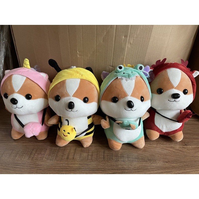 [Mã LIFEBTFEB giảm 10% đơn 150K] Gấu Bông Chó Shiba Cosplay mềm mịn size nhỏ 25 cm. Gấu bông shiba Cosplay siêu chất