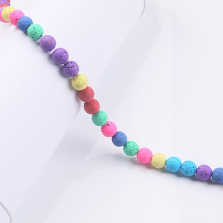 Chuỗi hạt đá núi lửa tự nhiên 4mm 6mm 8mm 10mm