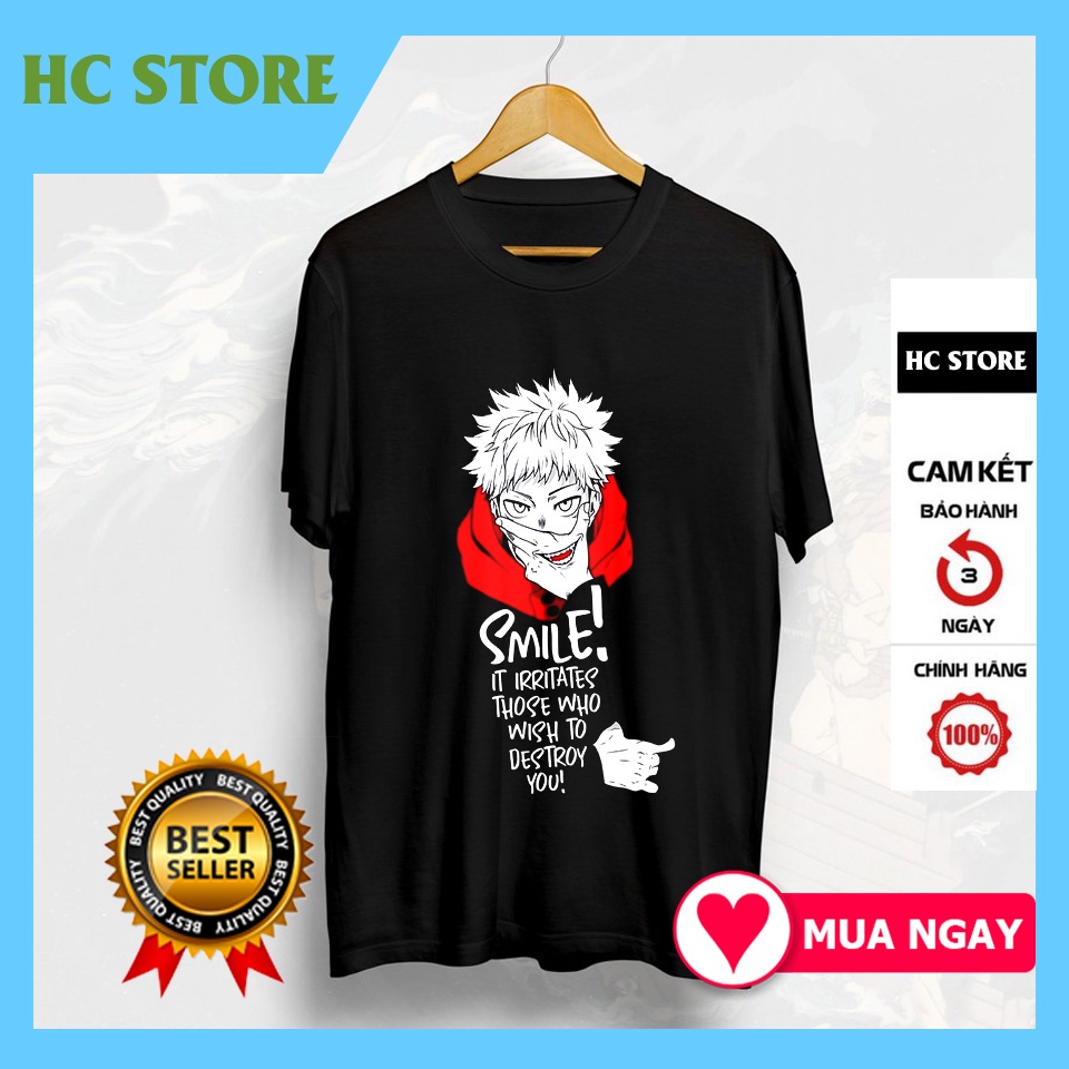 🔥 HOT🔥 Áo thun in hình Jujutsu Kaisen - Itadori Smile anime manga độc đẹp giá rẻ
