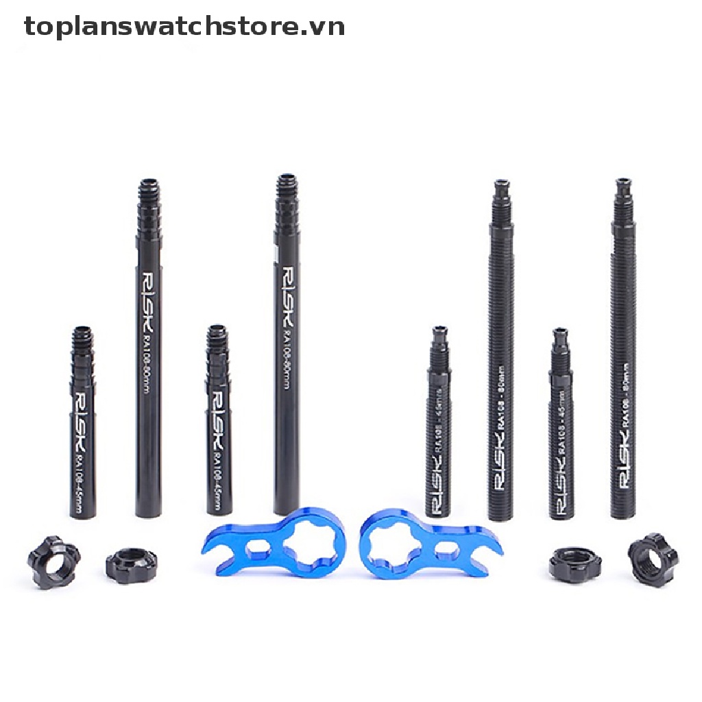 Set 2 Ống Nối Dài Van Xe Đạp Kèm Cờ Lê Chuyên Dụng