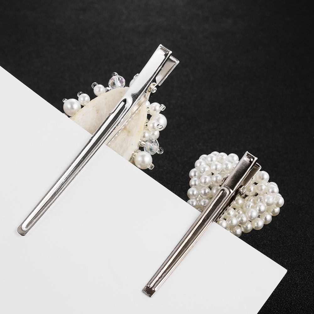 Kẹp tóc hợp kim đính ngọc trai giả thanh lịch và điệu đà cho nữ