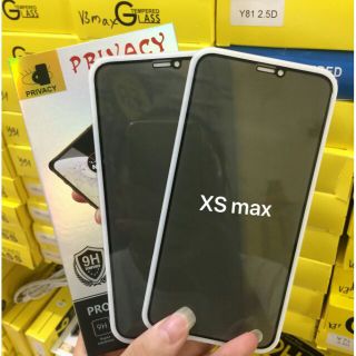 Kính cường lực iPhone XS Max Chống nhìn trộm - Full màn hình