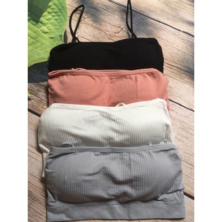 Áo bra 2 dây gợi cảm, trẻ trung kết hợp nhiều trang phục