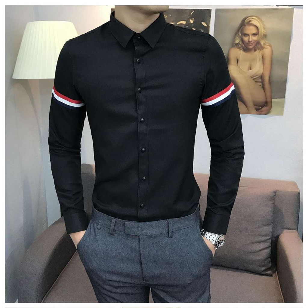 ÁO SƠ MI NAM QUỐC DÂN VIỀN TAY SIÊU HÓT Cao Cấp | BigBuy360 - bigbuy360.vn