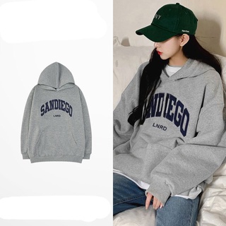 Áo hoodie nỉ lót lông cao cấp nelly form rộng unisex nam nữ - hoodie sandiego nelly