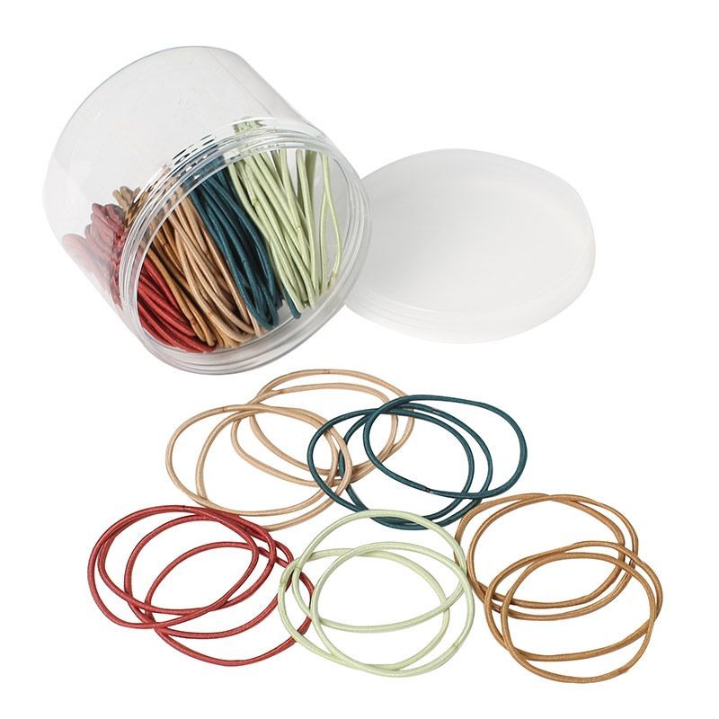 Dây Buộc Tóc Co Dãn Màu Trơn Xinh Xắn Phong Cách Hàn Quốc Cho Nữ