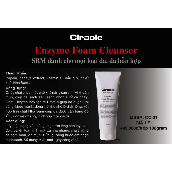 Sửa rửa mặt FOAM CLEANSER