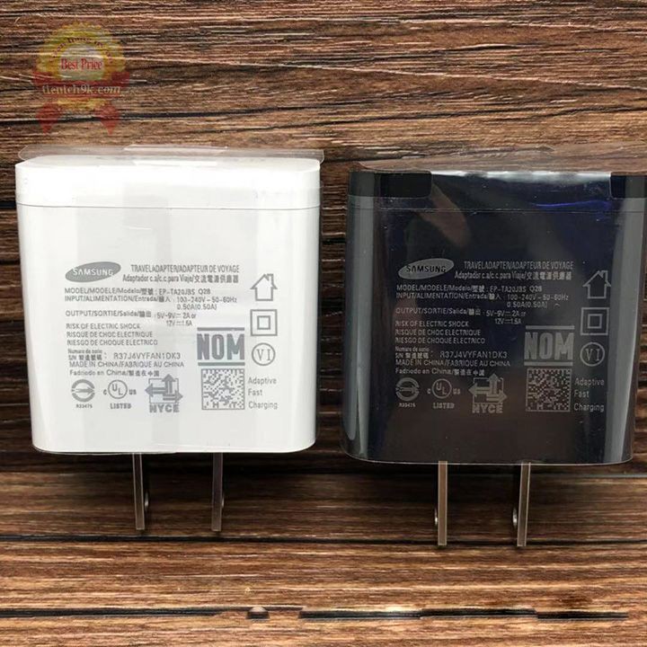 Củ cốc sạc nhanh Qualcomm QC3.0 cho SamSung note 9 note 10 S9 S10 Plus – Hàng Chuẩn hãng 18W 9V-2A / 12V 1.6A