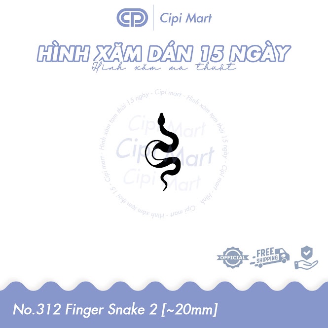 CIPI MART - Hình xăm tạm thời 15 NGÀY - chống nước, cọ xát 312