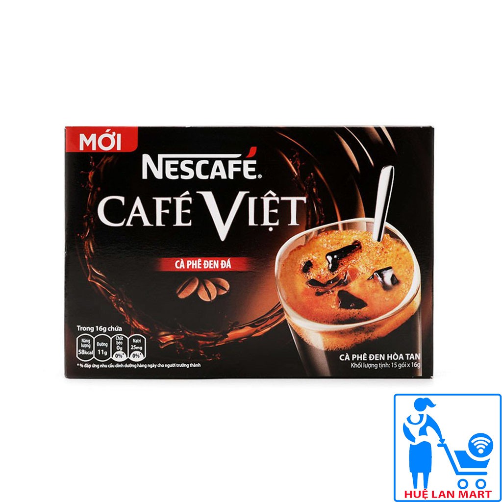 [CHÍNH HÃNG] Cà Phê Đen Hòa Tan Nescafé Café Việt Hộp 240g (15 gói x 16g) | BigBuy360 - bigbuy360.vn