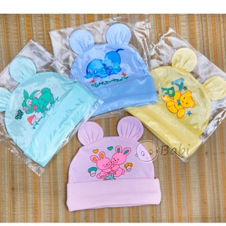 Mũ sơ sinh tai gấu đẹp Babi cho bé - 1 cái