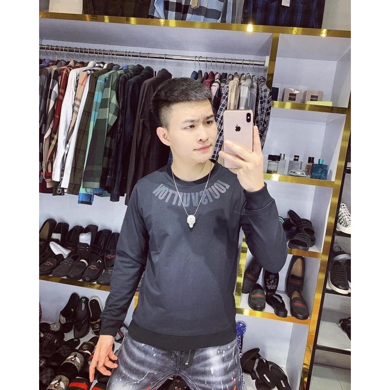 Áo Sweater LV.T in chữ Luis. Vuiton Phản Quang 7 Màu Áo nỉ Dài tay Unisex Form Rộng Thời Trang Nam Nữ in hiệu ứng