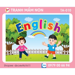Decal trang trí - phòng tiếng anh ta-010