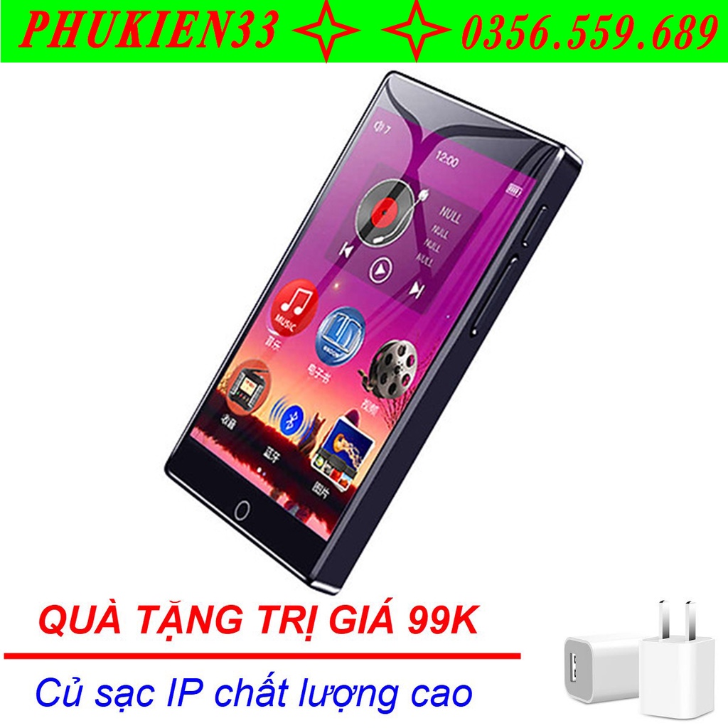 (Quà tặng 99k) Máy nghe nhạc ruizu H1 hifi,bluetooth 5.0,8GB bộ nhớ trong,tặng ốp silicon và dây đeo,tai nghe