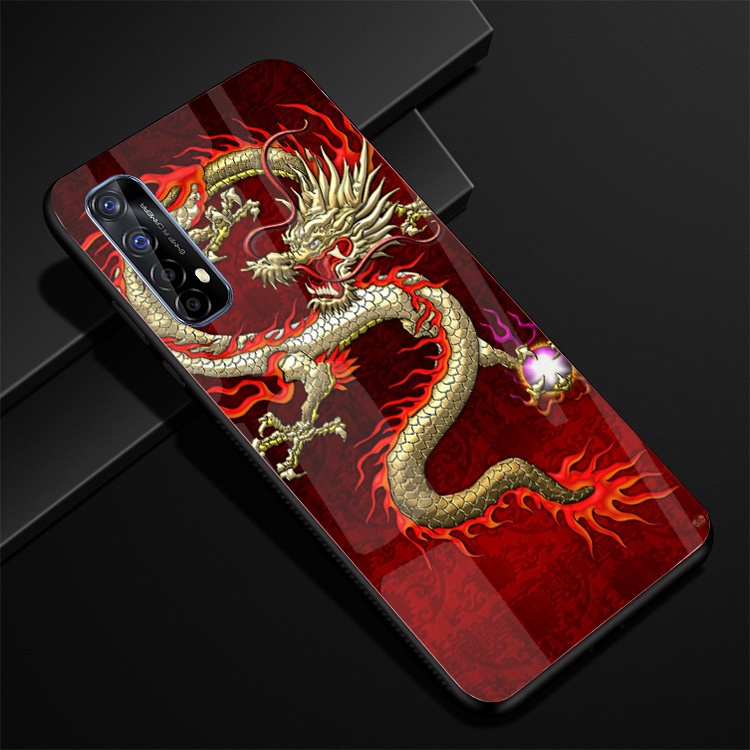 Ốp Lưng REALME C17, REALME 7,7i, 7 PRO mặt kính cường lực cao cấp thiết kế Độc Quyền