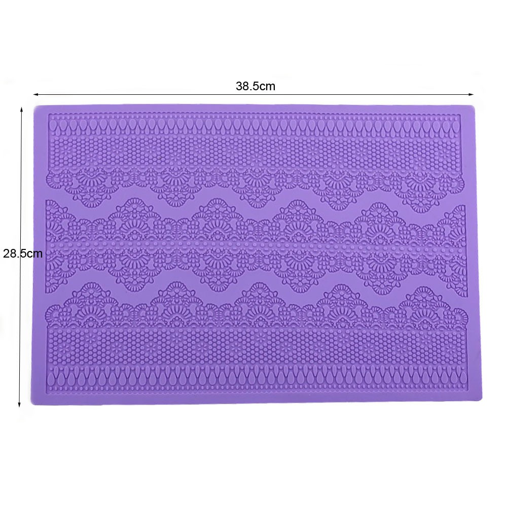 Khuôn Silicon Viền Bánh, Khuôn Ren, Thảm ren mã KR1 ren đường