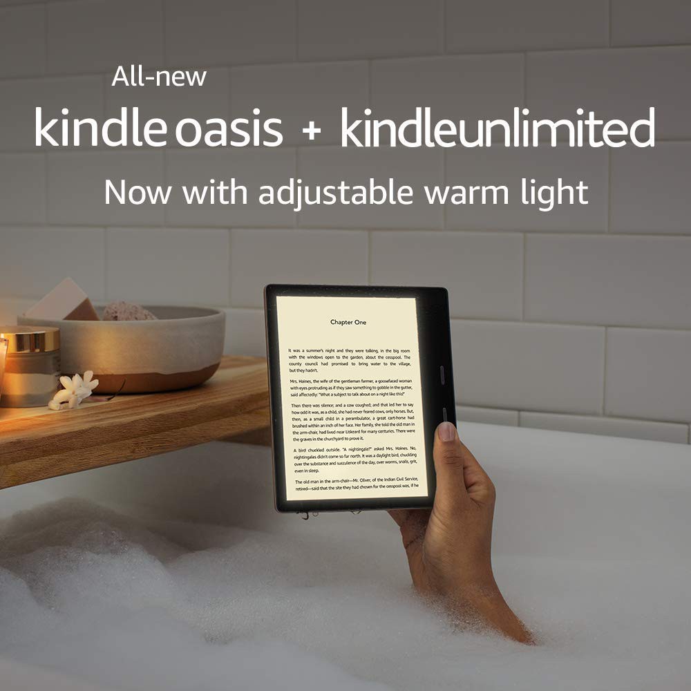 Máy đọc sách Kindle Oasis 3 (2019), tặng cốc sạc Amazon