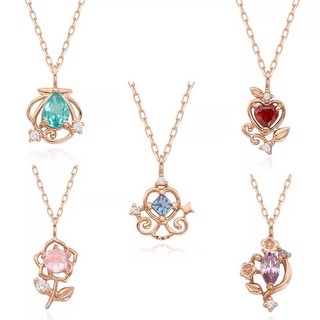 Vòng cổ Disney Princess bạc 925 mạ vàng 10k