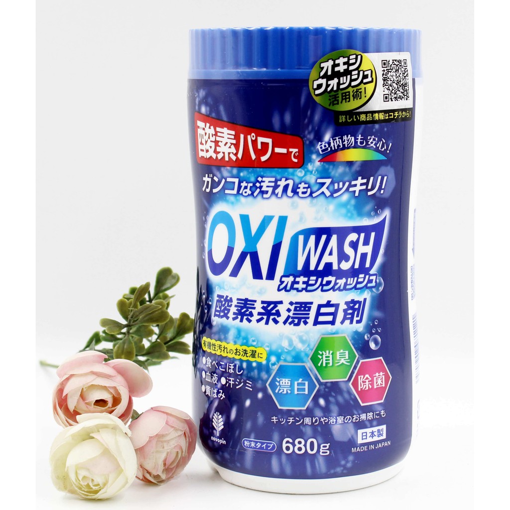 [Sạch Tận Cùng-Sale Tận Gốc] Bột Tẩy Trắng Oxi Wash 120g-680g, Hàng Nội Địa Nhật Bản