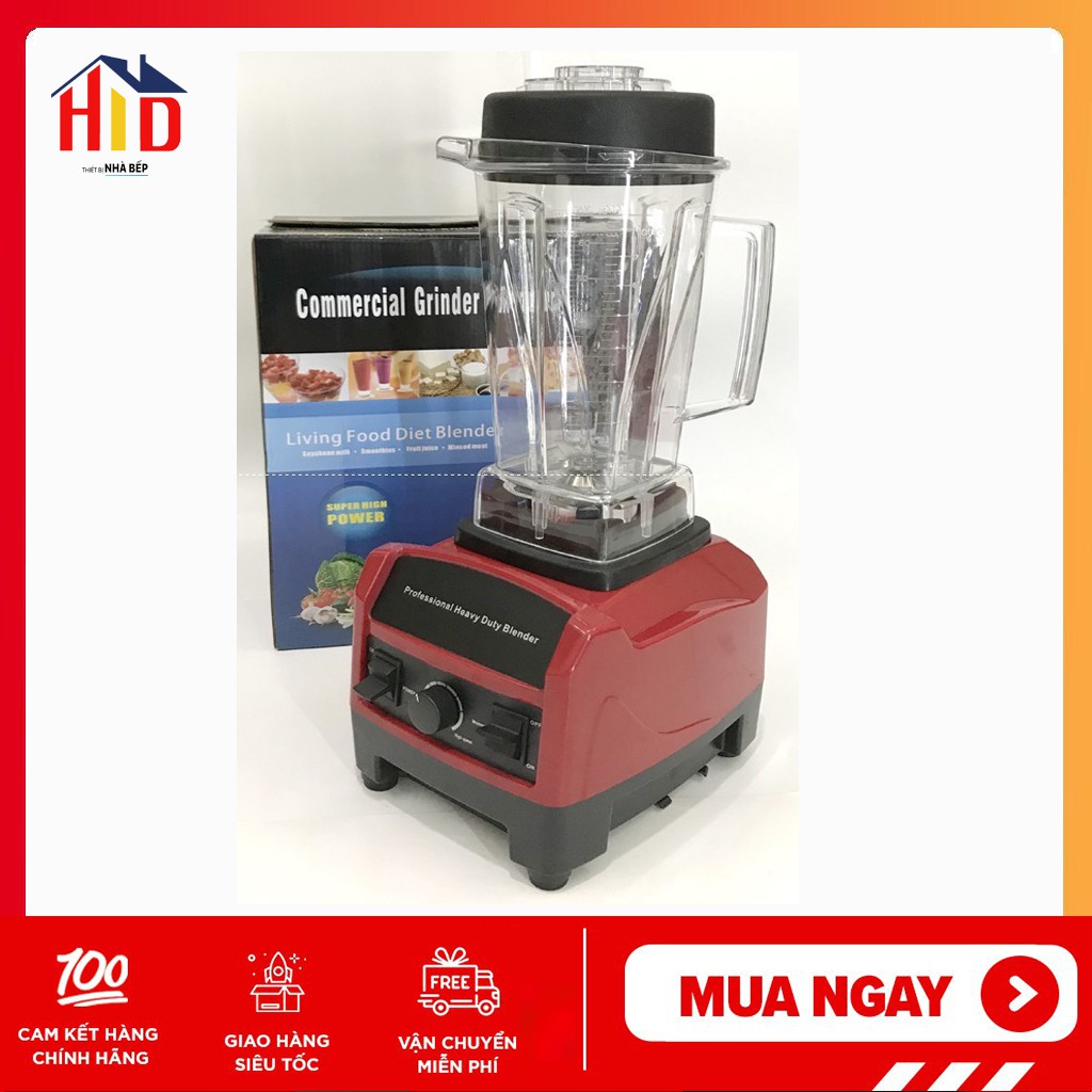 [Mã ELHA22 giảm 6% đơn 300K] { bảo hành 12 tháng } Máy xay công nghiệp siêu bền giá rẻ BLENDER 1800w