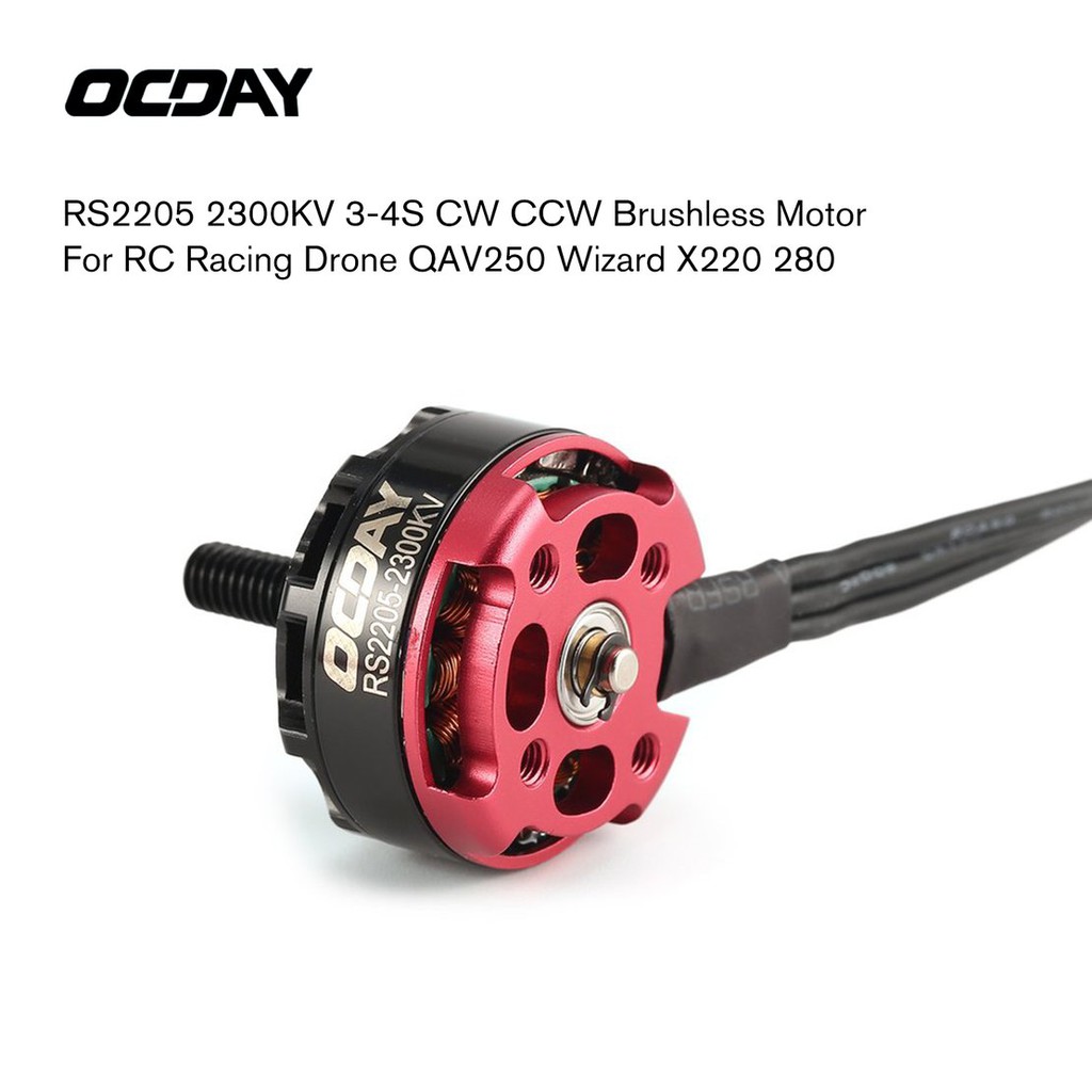 【điều khiển từ xa8/5】4pcs OCDAY RS2205 2300KV 3-4S CW CCW Brushless Motor for RC Racing Drone