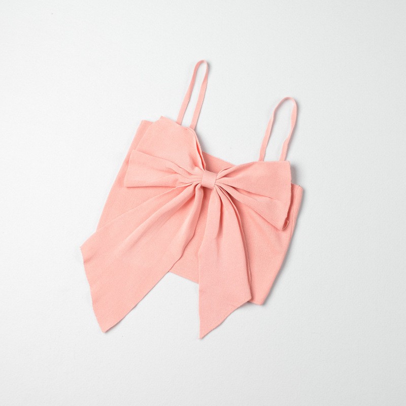 Áo Croptop Hai Dây Màu Trơn Cổ Chữ V Gợi Cảm Dành Cho Nữ