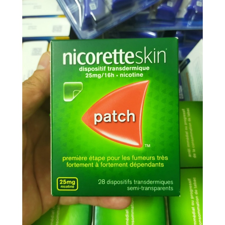 Miếng dán cai thuốc lá Nicorette Step 1 25mg hôp 28 miếng