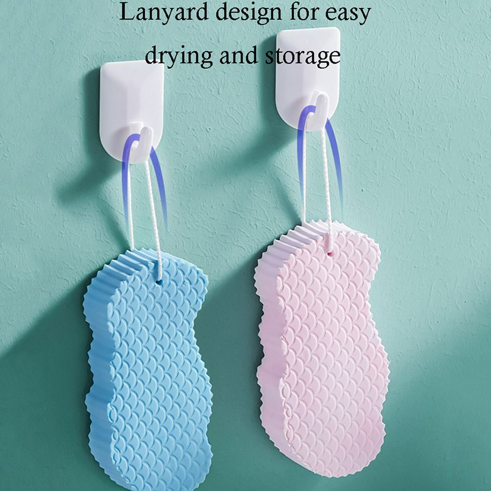 [Hàng mới về] Bàn chải mút xốp mềm chà cơ thể tẩy tế bào chết nhiều màu tùy chọn