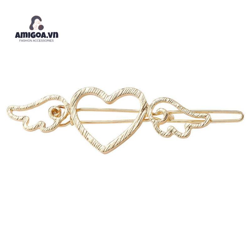 Kẹp Tóc Hình Trái Tim Có Thể Điều Chỉnh Kích Thước