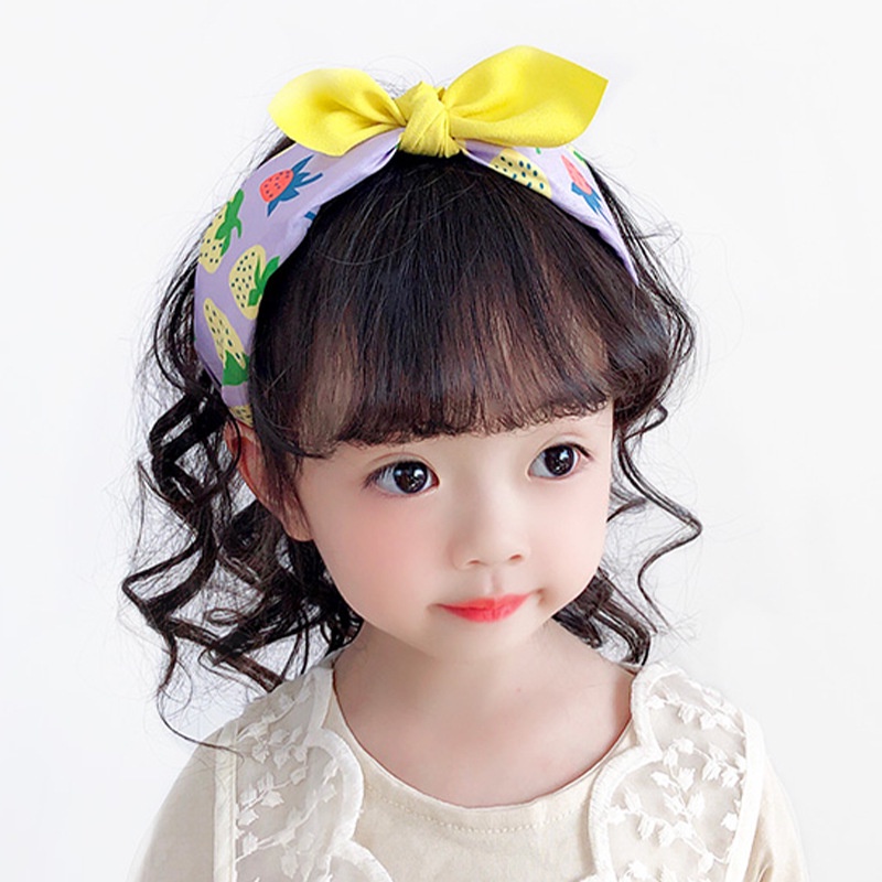 Băng đô vải bản rộng kiểu Hàn Quốc thời trang thu đông cho bé gái