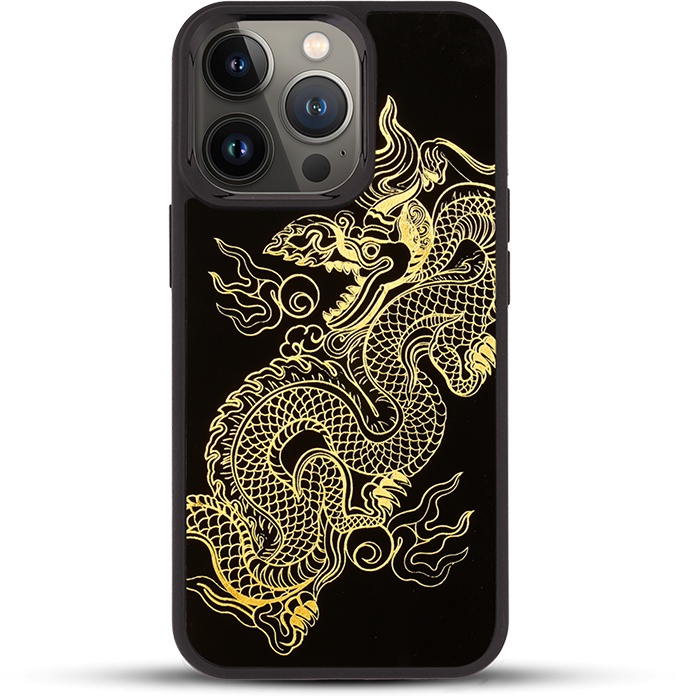 Ốp điện thoại cho iPhone 13 Pro / 13 Pro Max mẫu Rồng Thời Trần thương hiệu La Sonmai