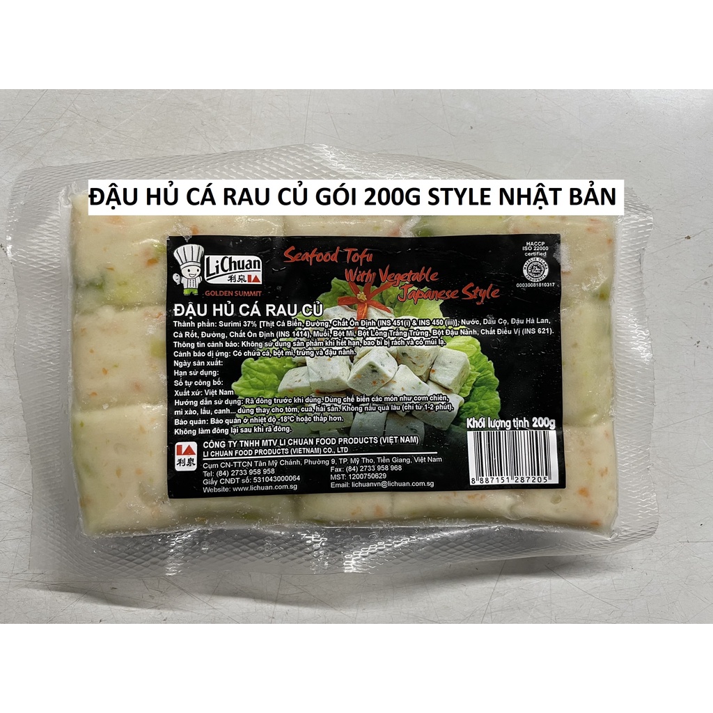 Đậu hủ cá rau củ Lichuan style Japan gói 200g [giao hỏa tốc khu vực tphcm]