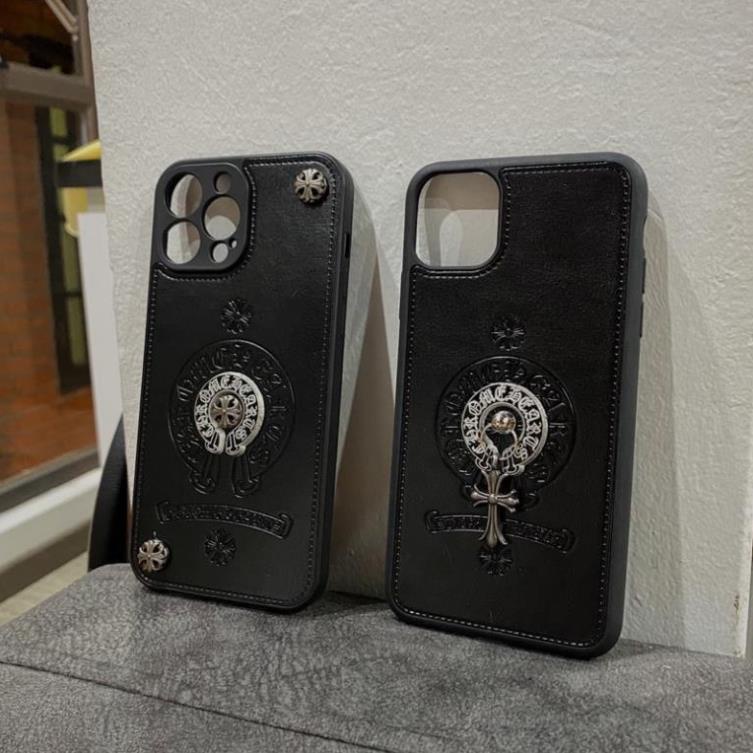 Ốp iphone - ốp lưng heart chrome da cao cấp 7pl/ipx/xmax/11/promax/12 promax