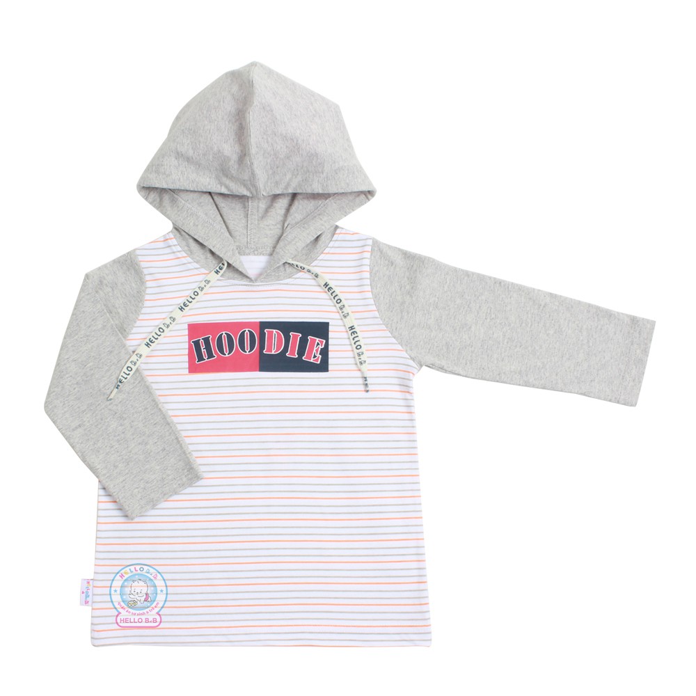 Áo Hoodie Sọc Xám AL1031 HELLO B&amp;B- HELLO BB