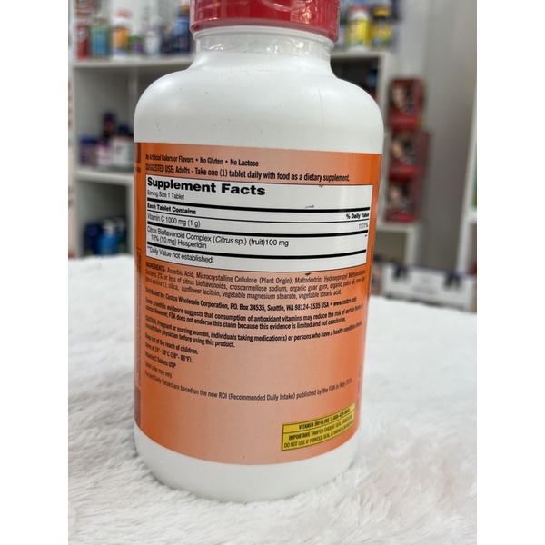 Viên Uống Bổ Sung Vitamin C Kirkland Signature Vitamin C 1000mg Hộp 500 viên