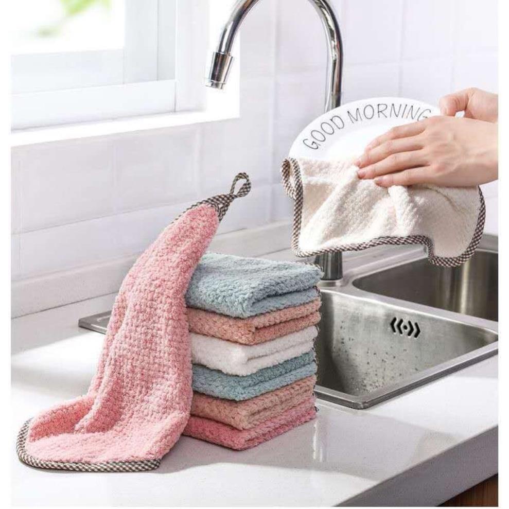 Khăn lau tay nhà bếp hình vuông 25cm x 25cm