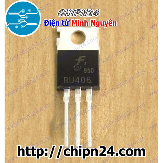 [2 CON] Transistor BU406 TO-220 NPN 7A 200V (406)