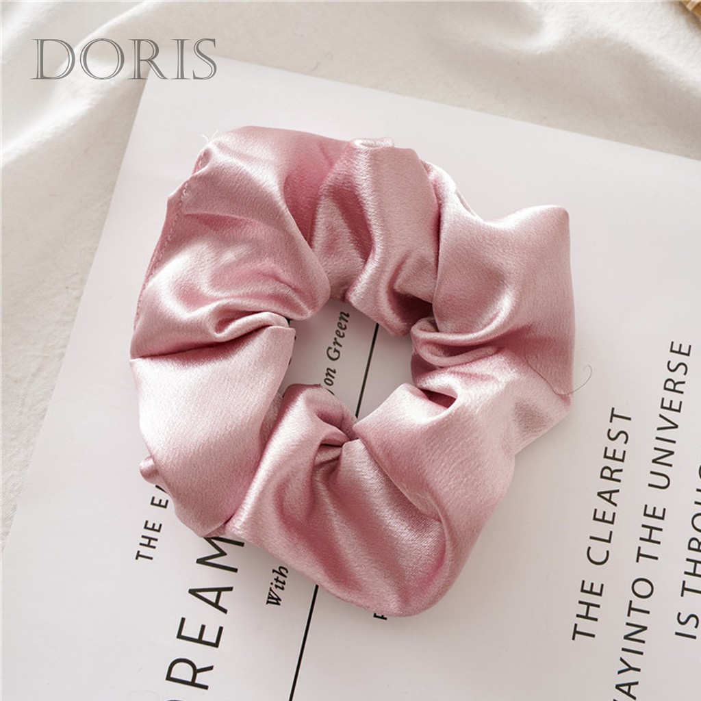 Dây cột tóc Scrunchies Satin - Ảnh Thật - DORIS HOUSE | WebRaoVat - webraovat.net.vn