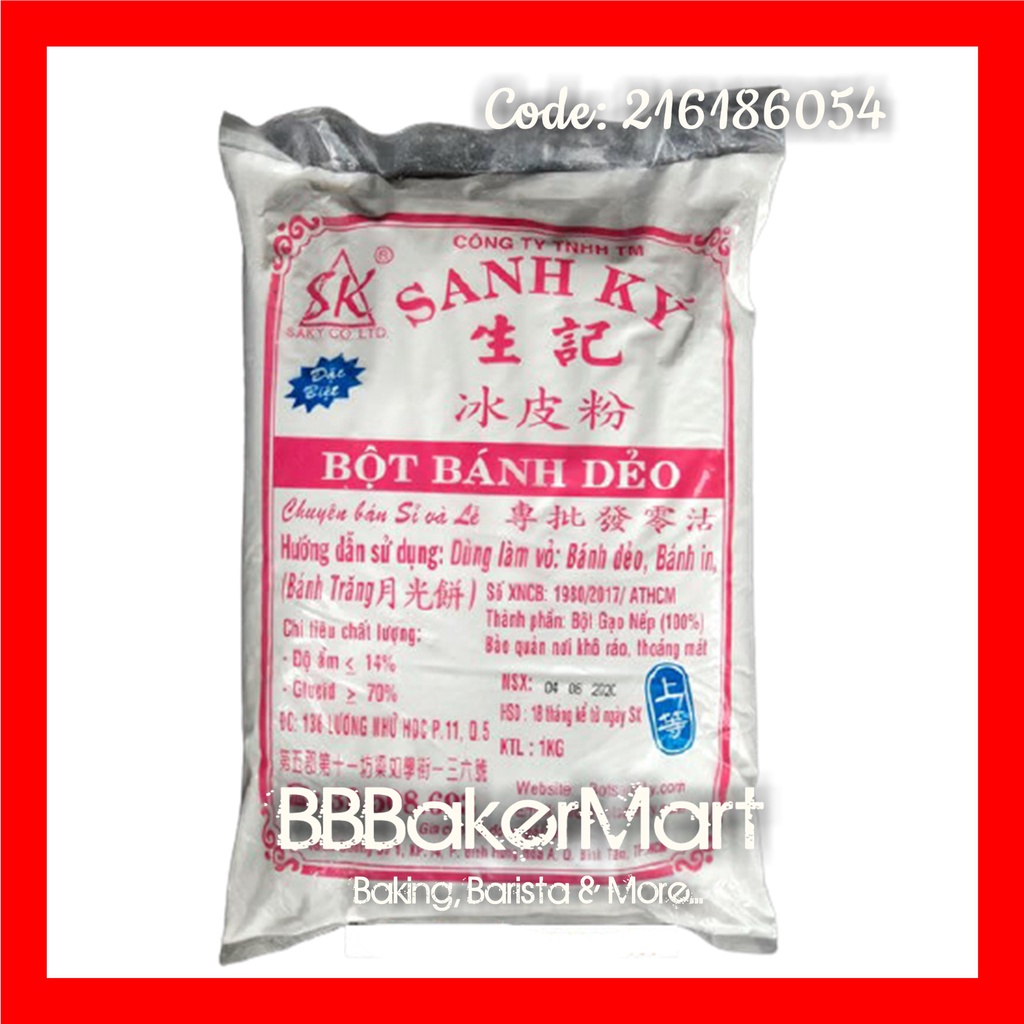 Bột bánh dẻo HỒNG đặc biệt Sanh Ký - 1KG