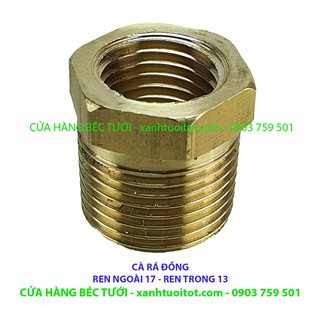 Bộ 2 cái CÀ RÁ ĐỒNG REN NGOÀI 17 - REN TRONG 13