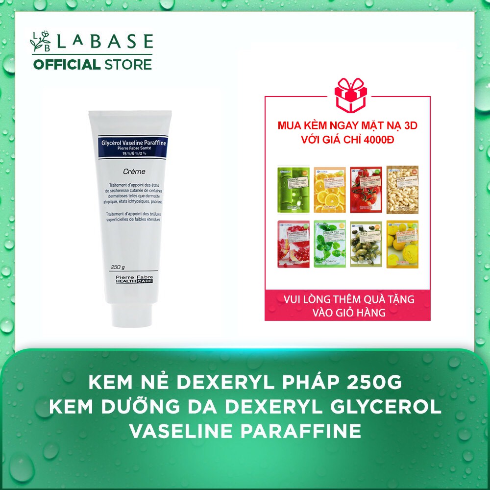 KEM NẺ Kem dưỡng da Dexeryl chữa nẻ, chàm của Pháp hộp 250g mẫu mới NHẤT Date T09/2023