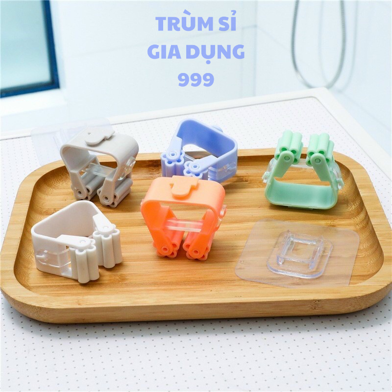 Móc kẹp chổi chổi, Móc dán tường kẹp giữ cây lau nhà, móc treo chổi chịu lực