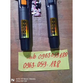 Micro không dây uhf tay nhôm cao cấp dùng cho loa kéo - giá 2 chiếc