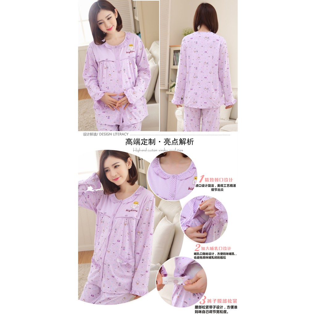 Bộ đồ bầu và cho con bú - BND005 chất dày đẹp