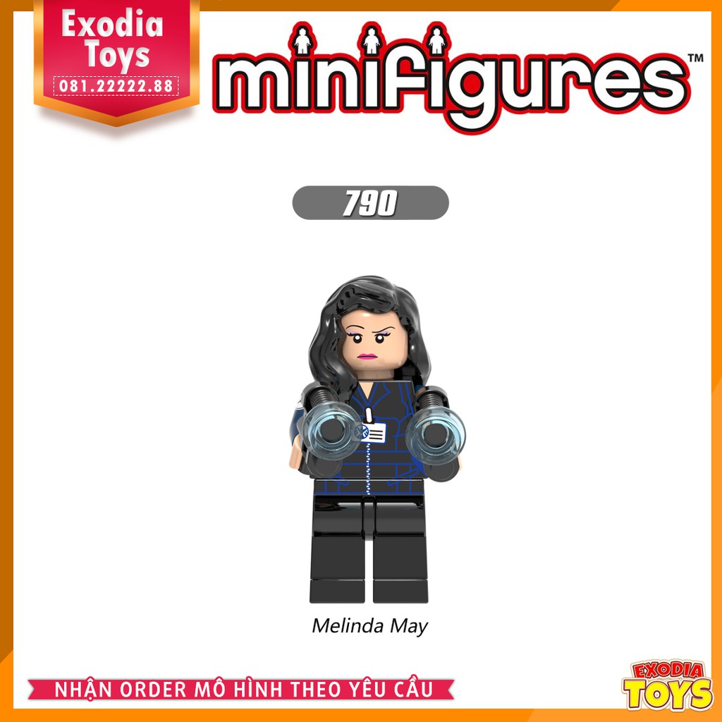 Xếp hình Minifigure Nhân vật đội đặc nhiệm SHIELD : Agents of SHIELD - Đồ Chơi Lắp Ghép Sáng Tạo - XINH X0182