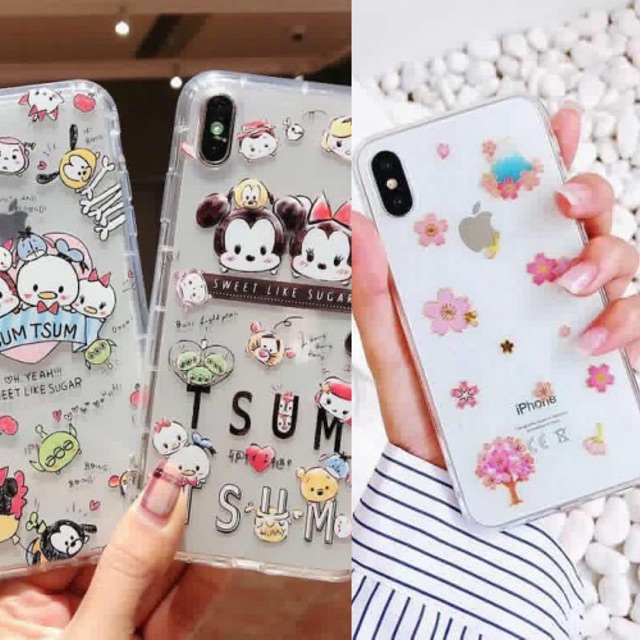 Combo 2 ốp dẻo tsum và hoa