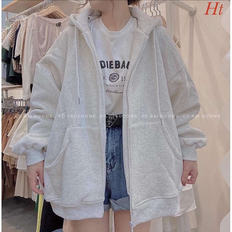 Áo khoác nỉ cotton trơn H2A867 | BigBuy360 - bigbuy360.vn