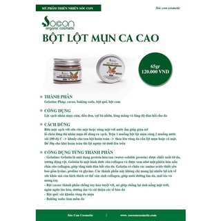 Bột lột mụn cacao Sóc Con