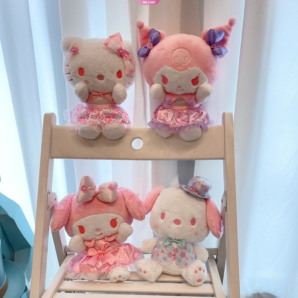 SANRIO Búp Bê Nhồi Bông Hình Nhân Vật Hoạt Hình Kuromi Cinnamoroll Pochacco 25CM Trang Trí Phòng Trẻ Em【KU2.My】